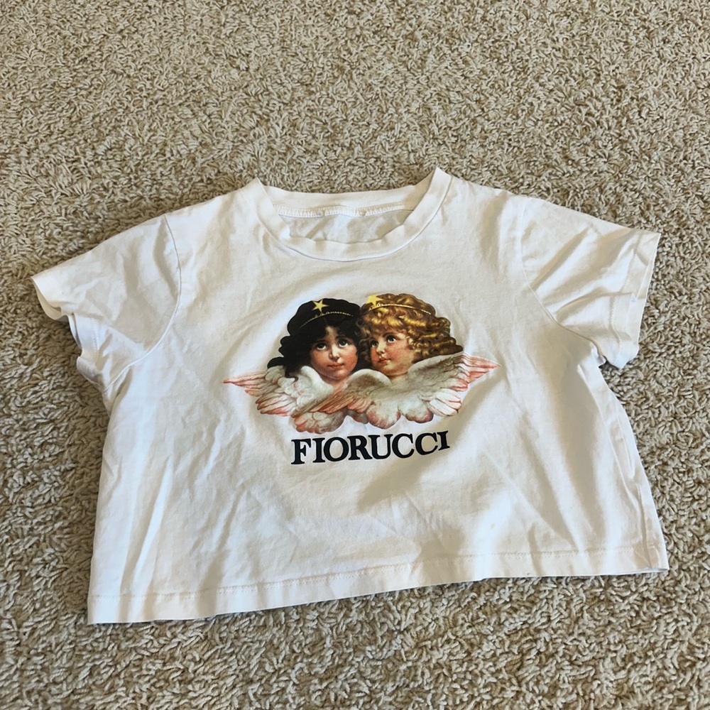 Fiorucci white cropped tee
